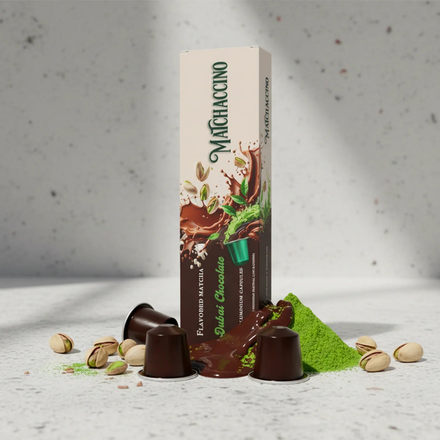 Dubai Chocolate Matcha Capsules