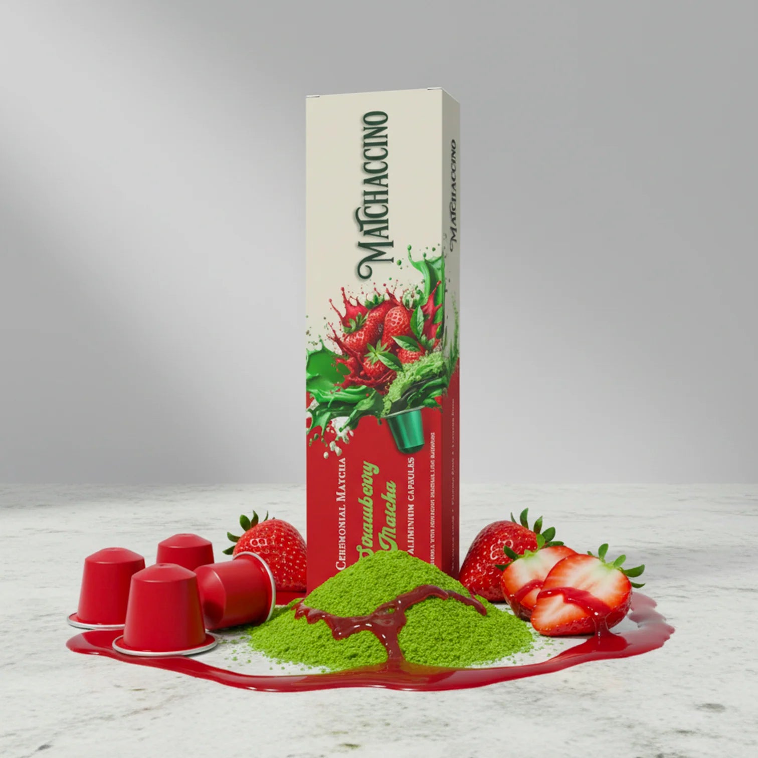 Strawberry Ceremonial Matcha Capsules x30