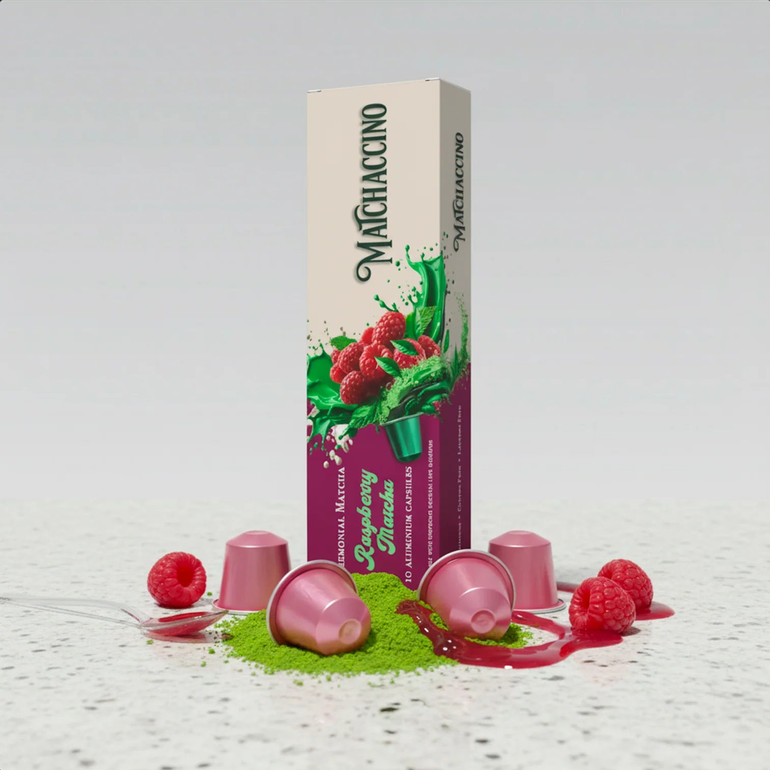 Raspberry Ceremonial Matcha Capsules x30
