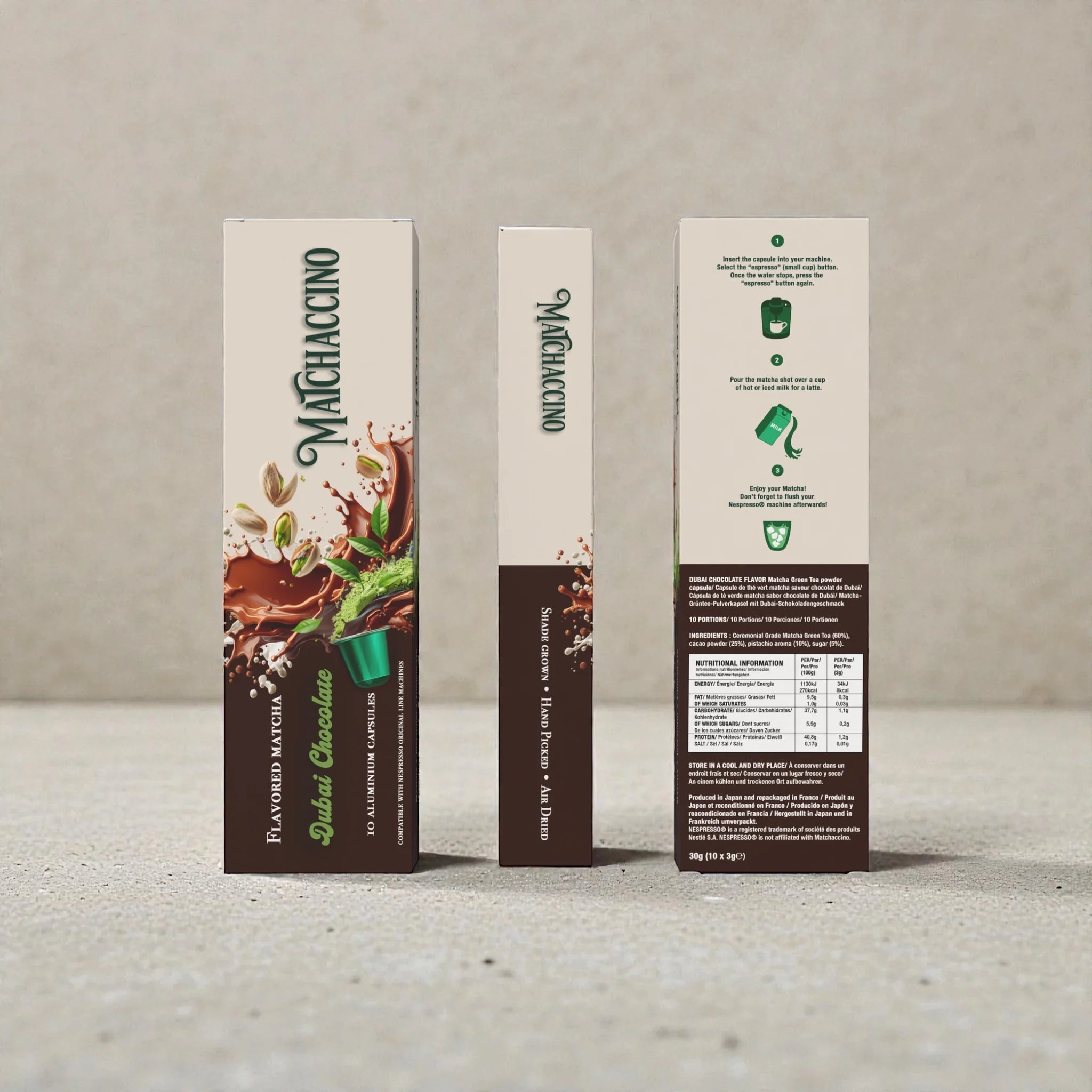Dubai Chocolate Matcha Capsules x30