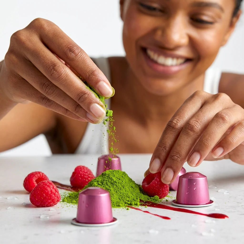 Raspberry Ceremonial Matcha Capsules x30