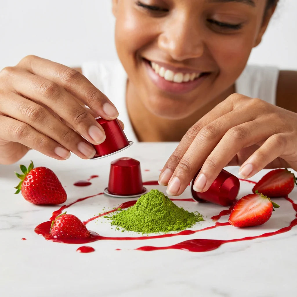 Strawberry Ceremonial Matcha Capsules